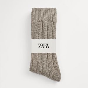 Zara wide ribbed socks